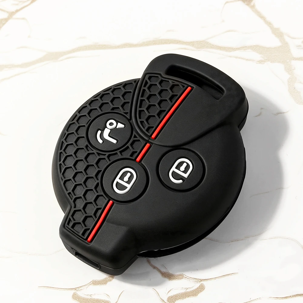 KEYYOU New For Mercedes Benz Smart Key Case Keychain For Sprite 1 3 Fortwo 451 City Coupe Cabrio Forfour Crossblade Roadster Key