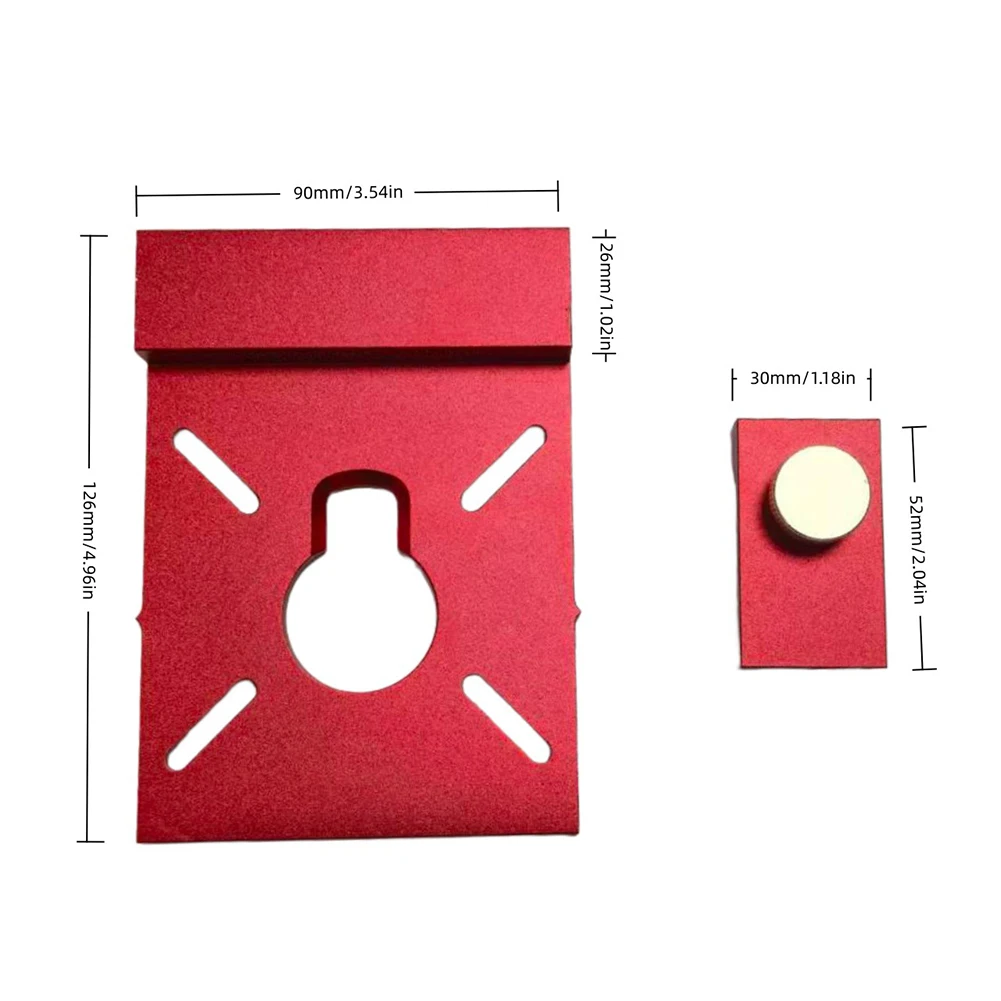Track Saw Router Guide Adapter in Aluminum Alloy with Rail Stop Compatible with Common Woodworking Tools for Precise For Cutting