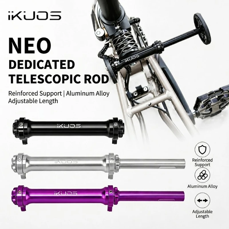 Barra Extensible De Aluminio Para Bicicleta Plegable | Ayuda Para Empujar La Bici | Ajustable Y Fácil De Instalar