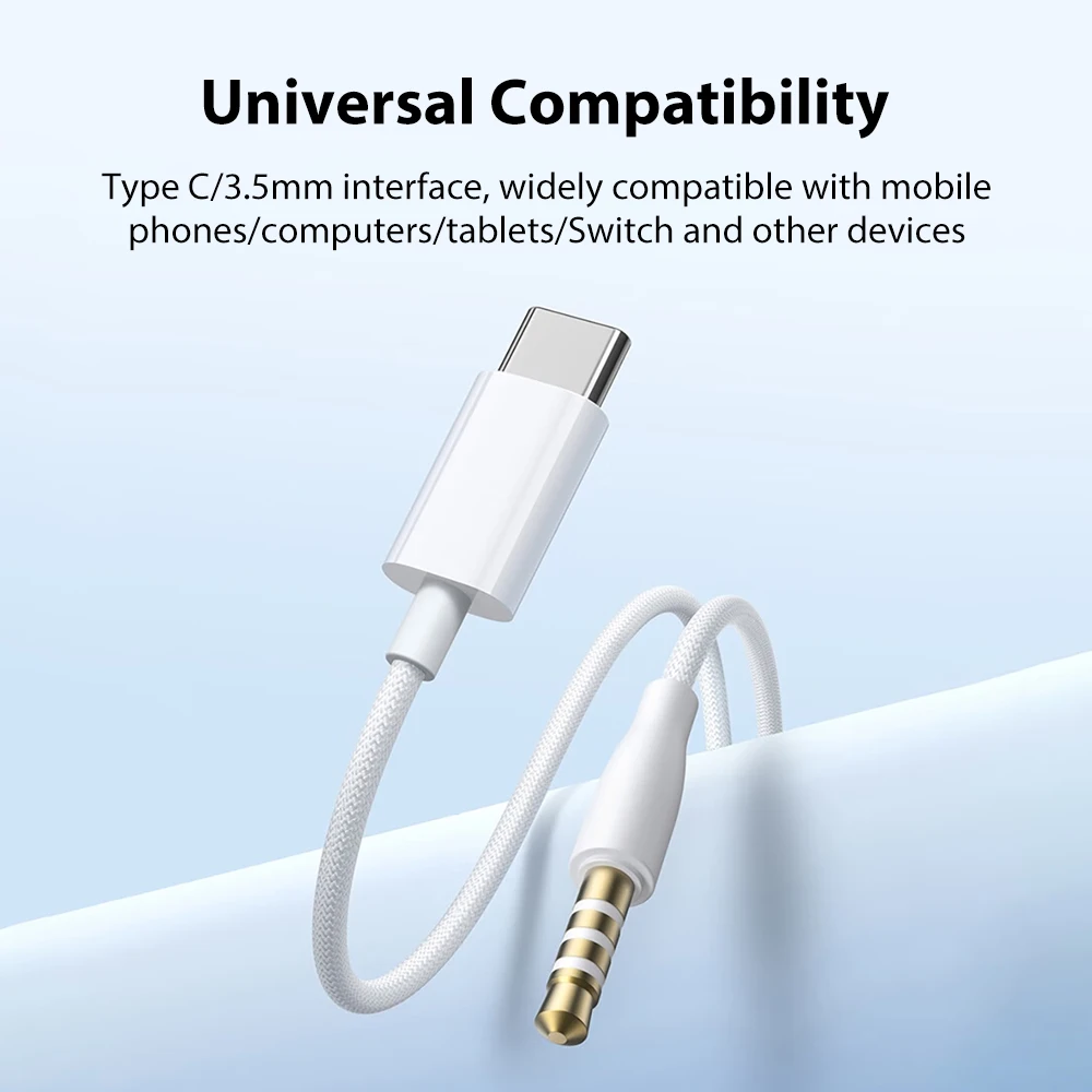 سماعات رأس سلكية USB من النوع C مع ميكروفون 3.5 ملم لسماعات سامسونج آيفون 17 وشاومي وهواوي أوبو هاي فاي للتحكم في الخط