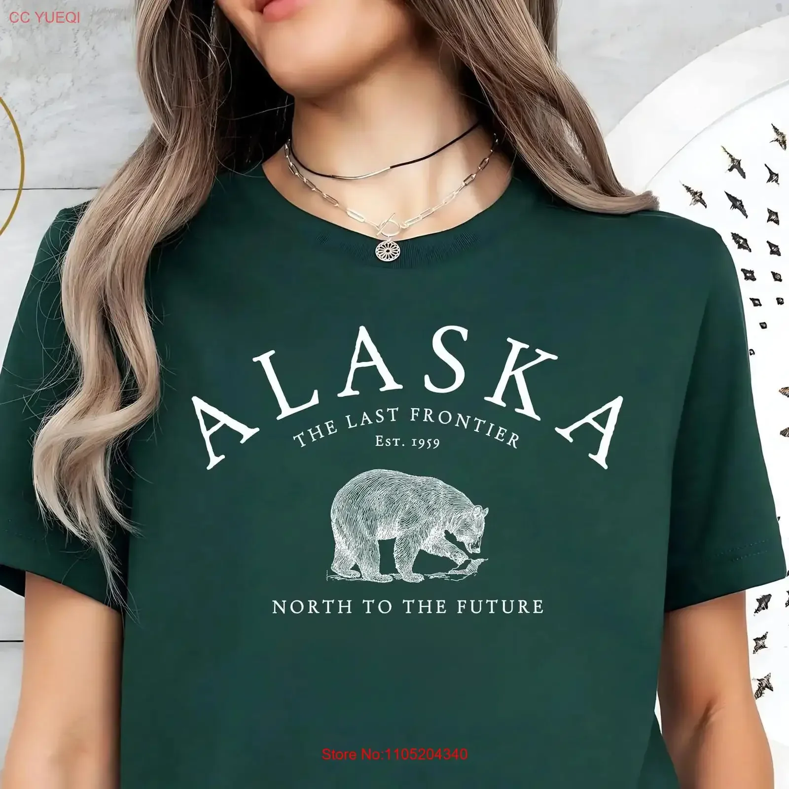 

Футболка Alaska The Last Frontier, винтажная футболка с медведем в Северную будущее, дикая природа, походы на природу, винтажная стираная универсальная мужская футболка
