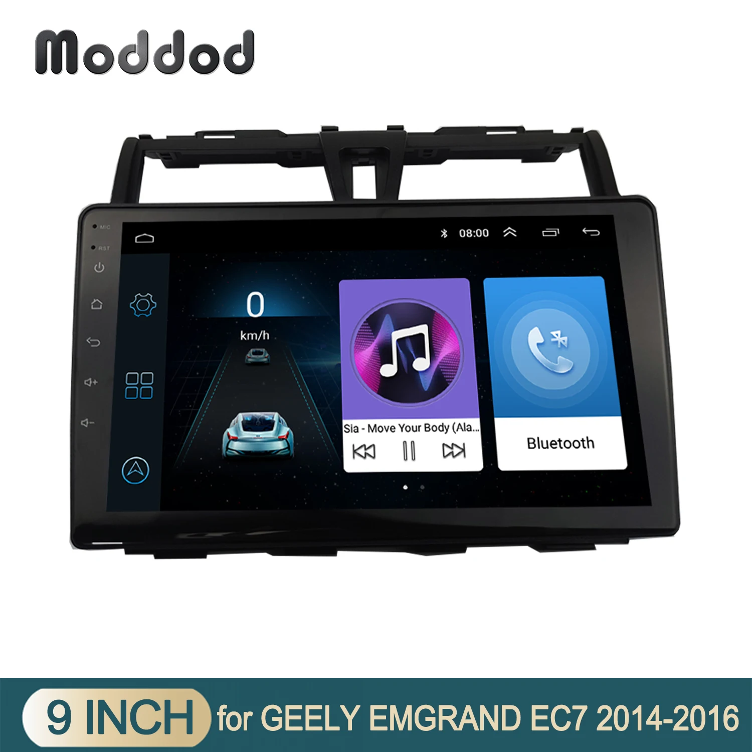 

2 Din Car Radio Fascia Frame Fit for GEELY EMGRAND EC7 2014-2016 9 INCH Stereo GPS DVD Player Install Surround Panel Face Plate