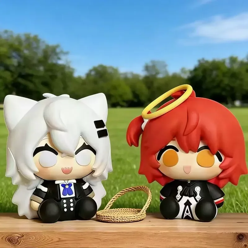 Arknights Lappland Exusiai Anime Chibi Figur Niedliche Sitzende Pose Puppe Modell Spielzeug Auto Ornament Computer Gehäuse Deko Spiel Merchandise Geschenke