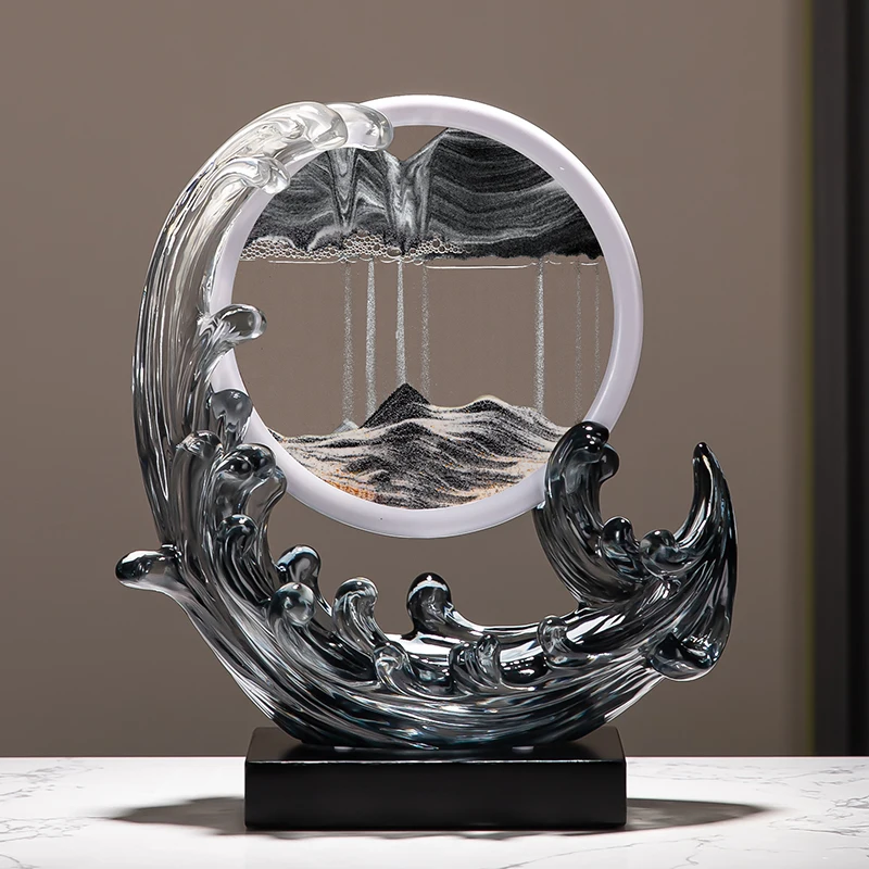 

Quicksand painting ornament high-end light luxury decoration TV cabinet