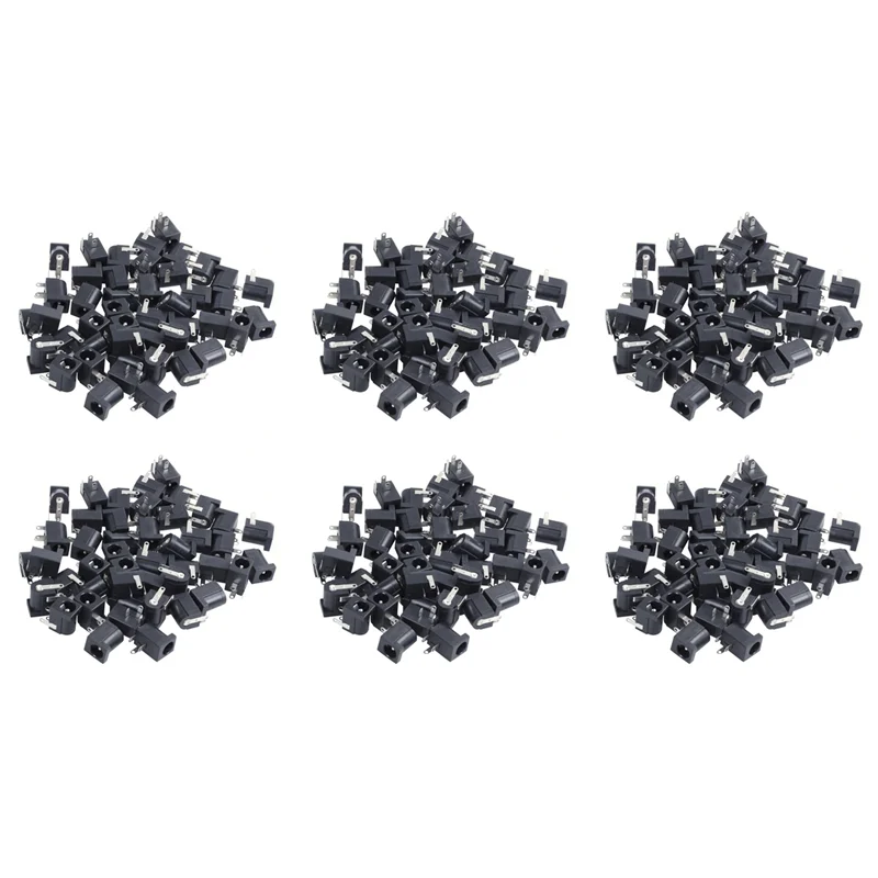 

2025 Hot Style 270 Pcs DC Power Jack Socket 2.1Mm X 5.5Mm Barrel-Type PCB Mount DC-005