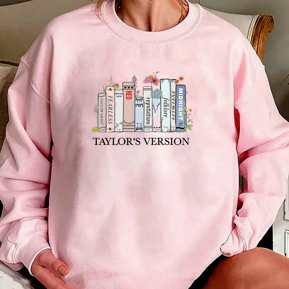 Retro Taylor\'s Version Sweatshirt Eras Tour 2023 Hoodie Music Album Midnights Folklore Jumper Taylor Fans Crewneck Sweatshirts