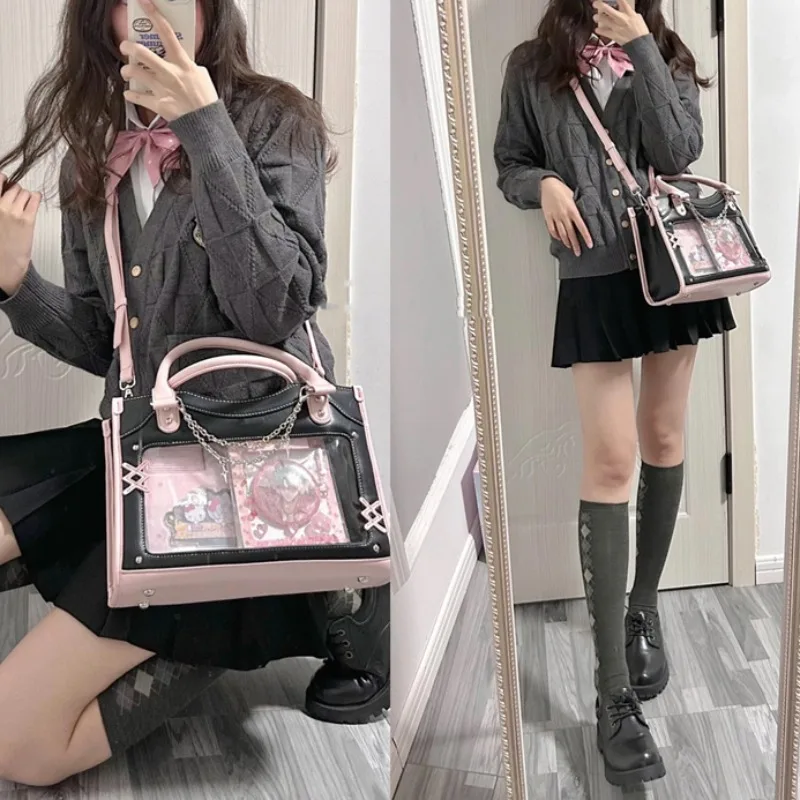 

New Advanced Sweet Cool JK Uniforms Handbag Messenger Bag Original Niche Design Japanese Two-dimensional Ita Bags