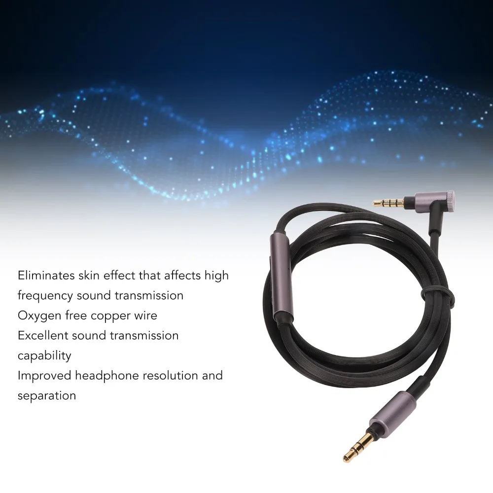3.5mm To 3.5mm Earphone Replacement Cable Earbuds Upgrade Wire for WH 1000XM5 4 3 2 for MDR 1A MDR 100abn MSR7 100AAP