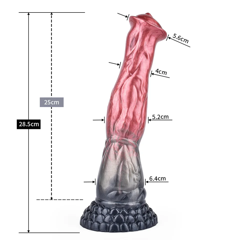 ROUGH BEAST Big Horse Dildos with Suction Cup for Sex Machine,Silicone Multi Color Animal Dildos Sex Toys for Women Men