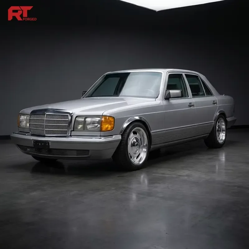 Custom 16 17 18 19 Inch 5x112 Forged Wheels Polished Dish Retro Rims for W126 W124 S Class E Class Classic Cars