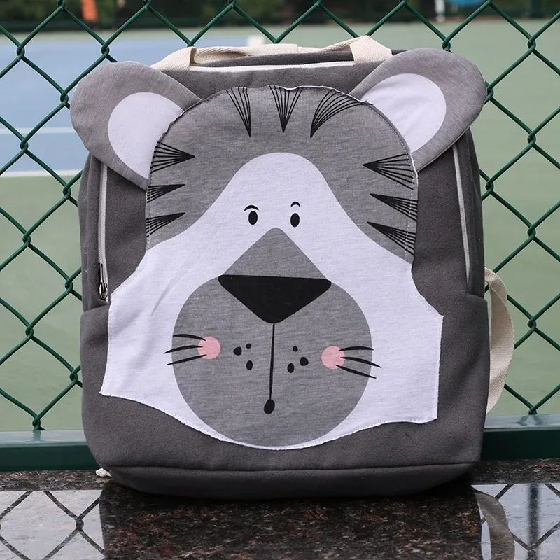 Children Backpack Toddler Kids School Bag Animals Design Girl Boys BackpackKindergarten Cartoon Rabbit Lion Pink Print Bag