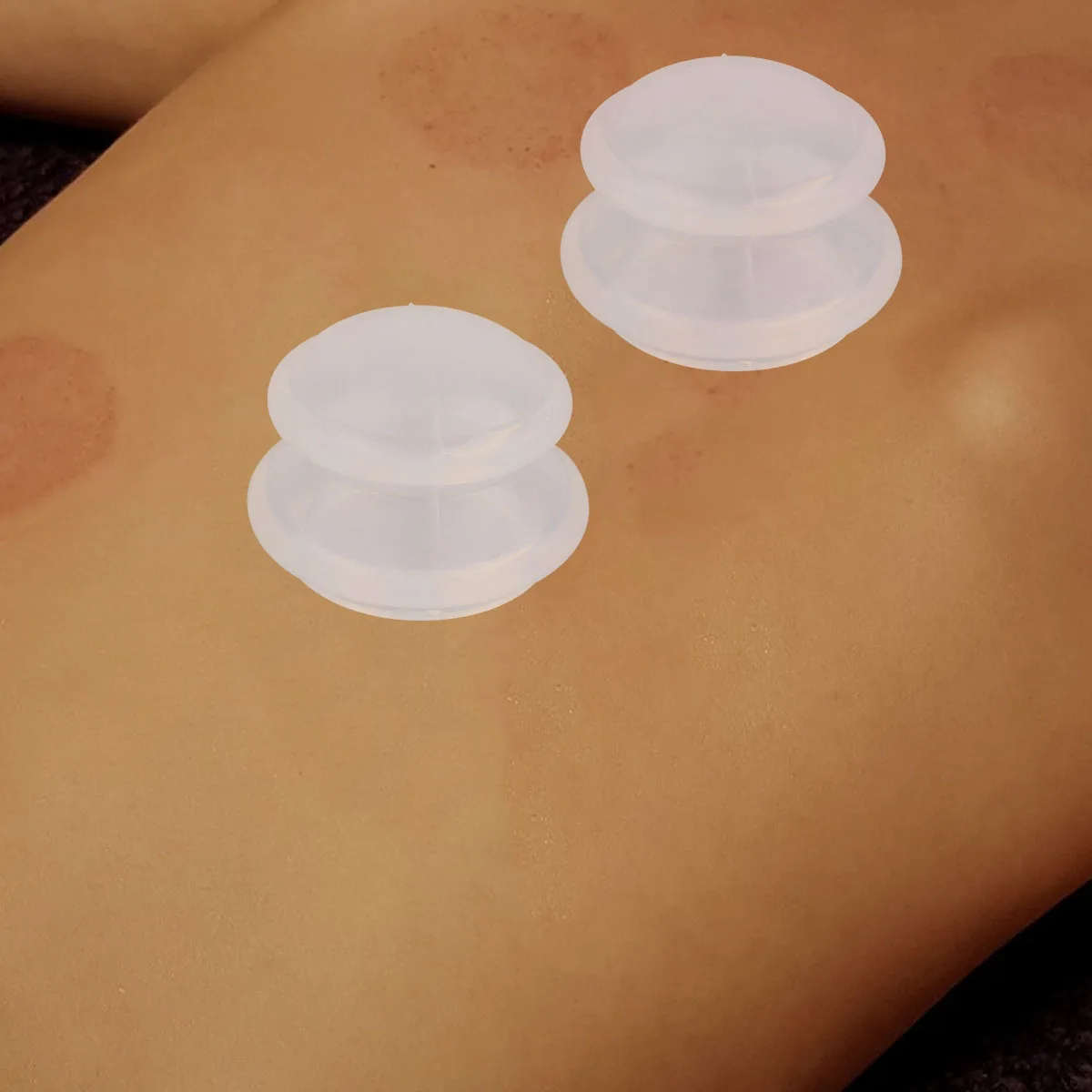 

7pcs Silicone Cupping Device Transparent Back Neck Body Pain Relief Massage Tools Vacuum Cans For Fascia Adhesions Trigger Point