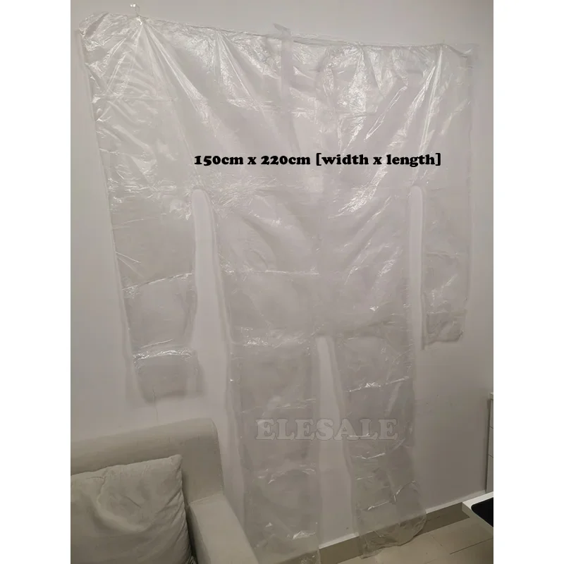 30Pcs Disposable Sauna Sweat Coverall Clear Waterproof PE Plastic Body Suit Weight Loss Sauna Wholesale For Beauty Salon