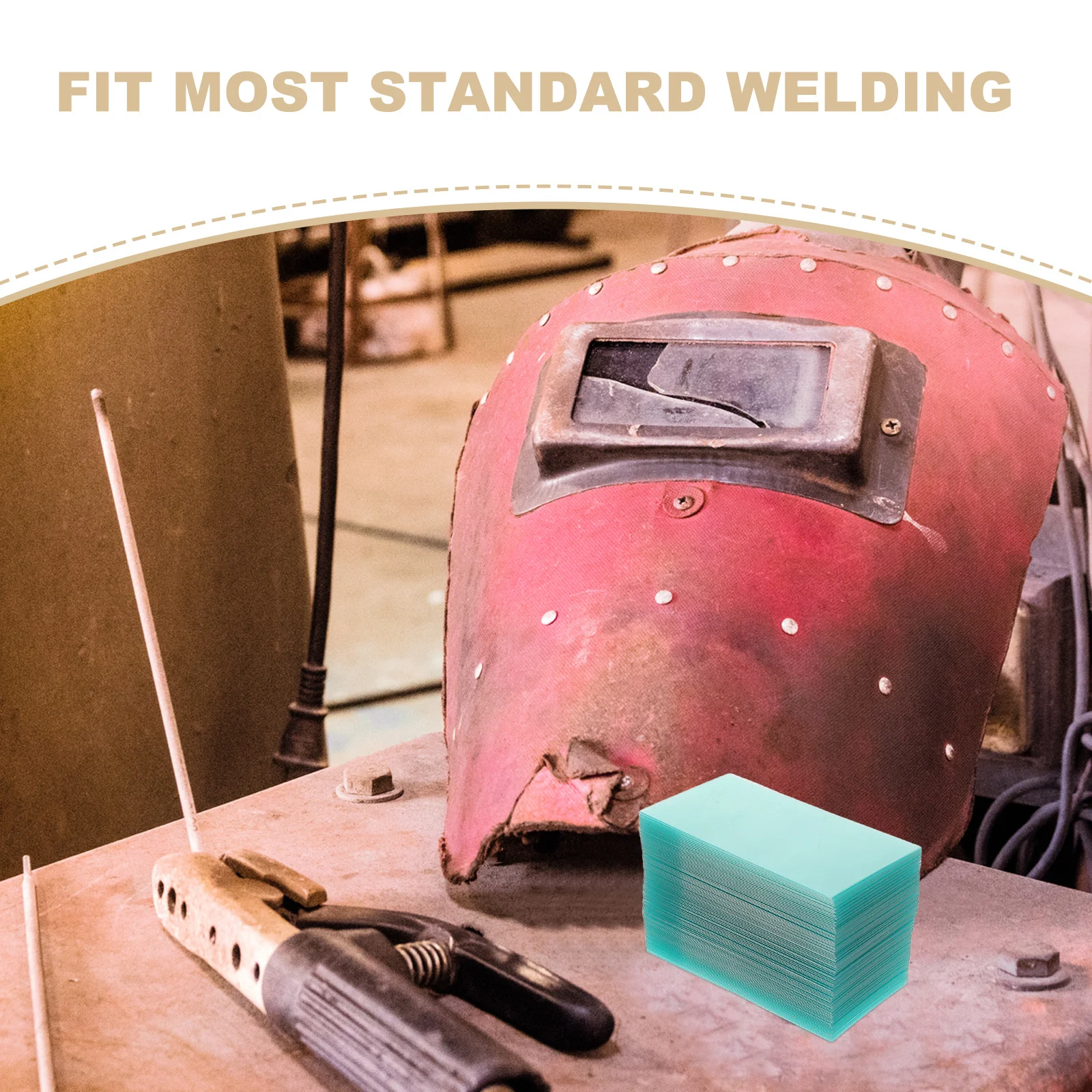 100 قطعة الشمسية السيارات سواد عدسة لحام استبدال واضح أغطية حماية خارج عدسة تصفية ملحقات لحام #4