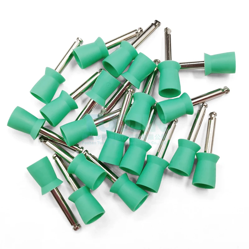 100Pcs/Pack Dental Rubber Cup / Brush Polishing Polisher Disposable Latch type Mixed color Plat Teeth Whitening Dentist Tools