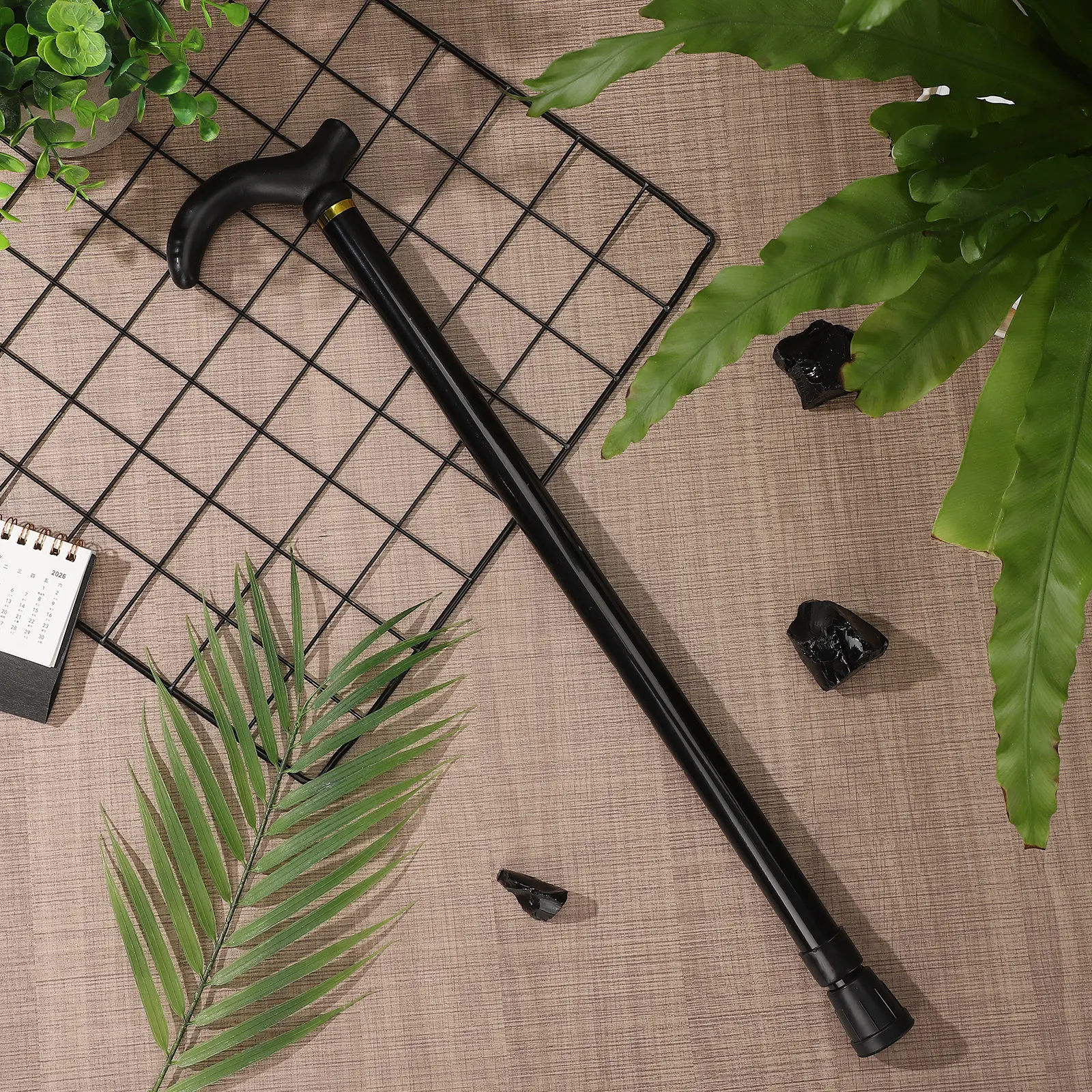 

Aluminum Alloy Adjustable Walking Cane Two-Section Lightweight Folding Walking Stick for Seniors Hiking Pole Trekking Pole