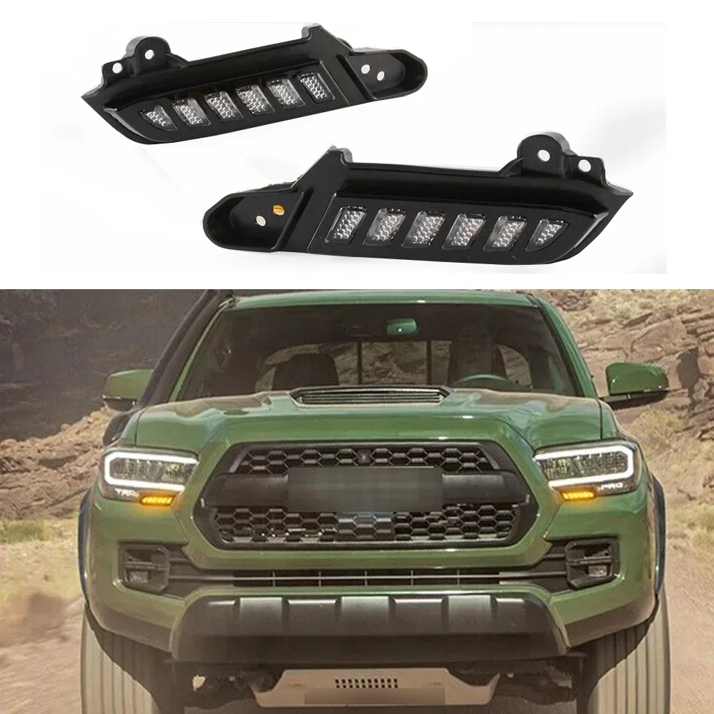 4x4 Offroad LED Daytime Running Light Fit For Toyota Tacoma 2016 2017 2018 2019 2020 2021 2022 2023 Modified Accessories