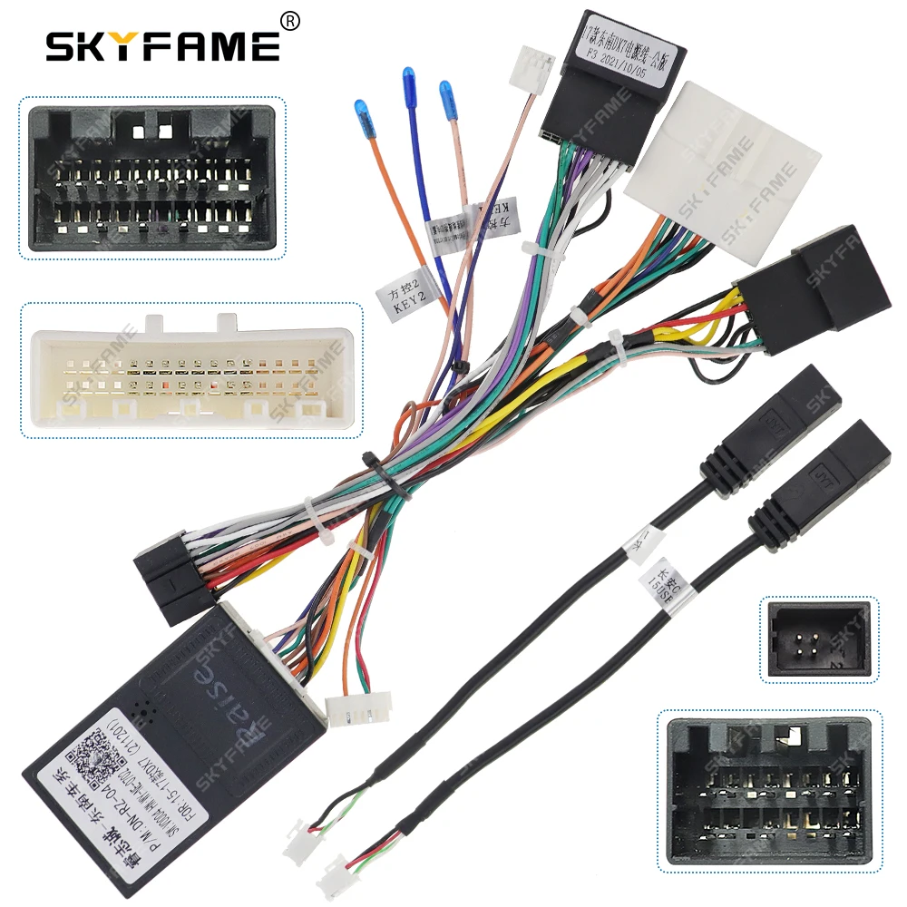 

SKYFAME 16Pin Car Wiring Harness Adapter With Canbus Box Decoder For SOUEAST DX7 2015-2018