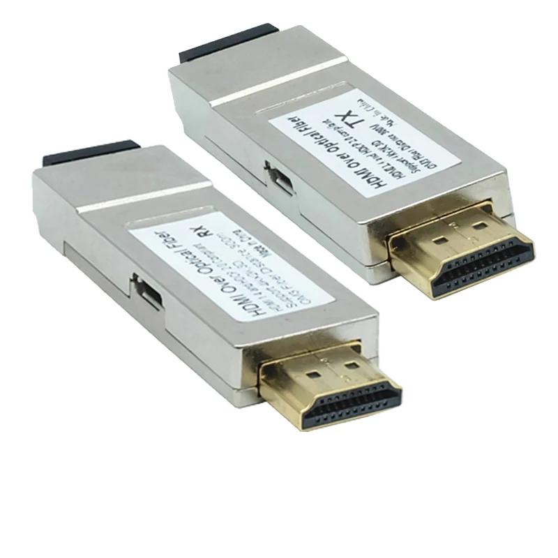 4K Mini HDMI Over Fiber Optic Converter No Delay Loss Optical Fiber Extender Transmitter HDMI 1.4v Over OM3