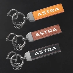 For Opel ASTRA Logo High-Grade Leather Suede Keychain Car Sport Key Ring