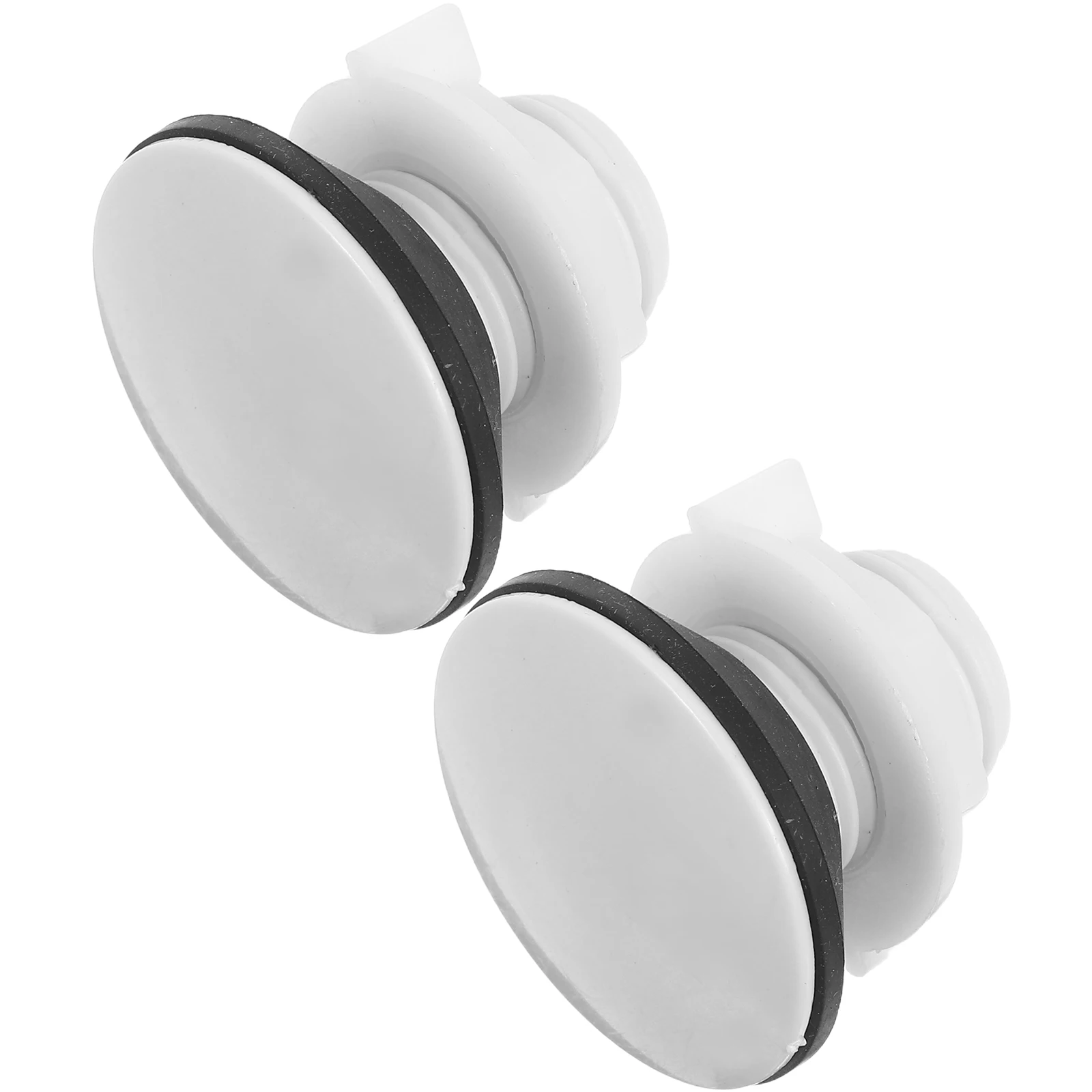 

2pcs Water Tank Plug Accessories 4mm External Thread Durable Plastic Bath Room Toilet Cap for Bowl Fish Tank Pool Bucket
