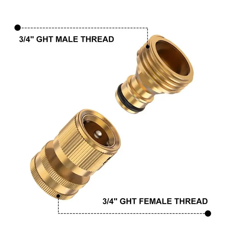 Y42A-5 Sets Quick Connect Hose Fittings 3/4