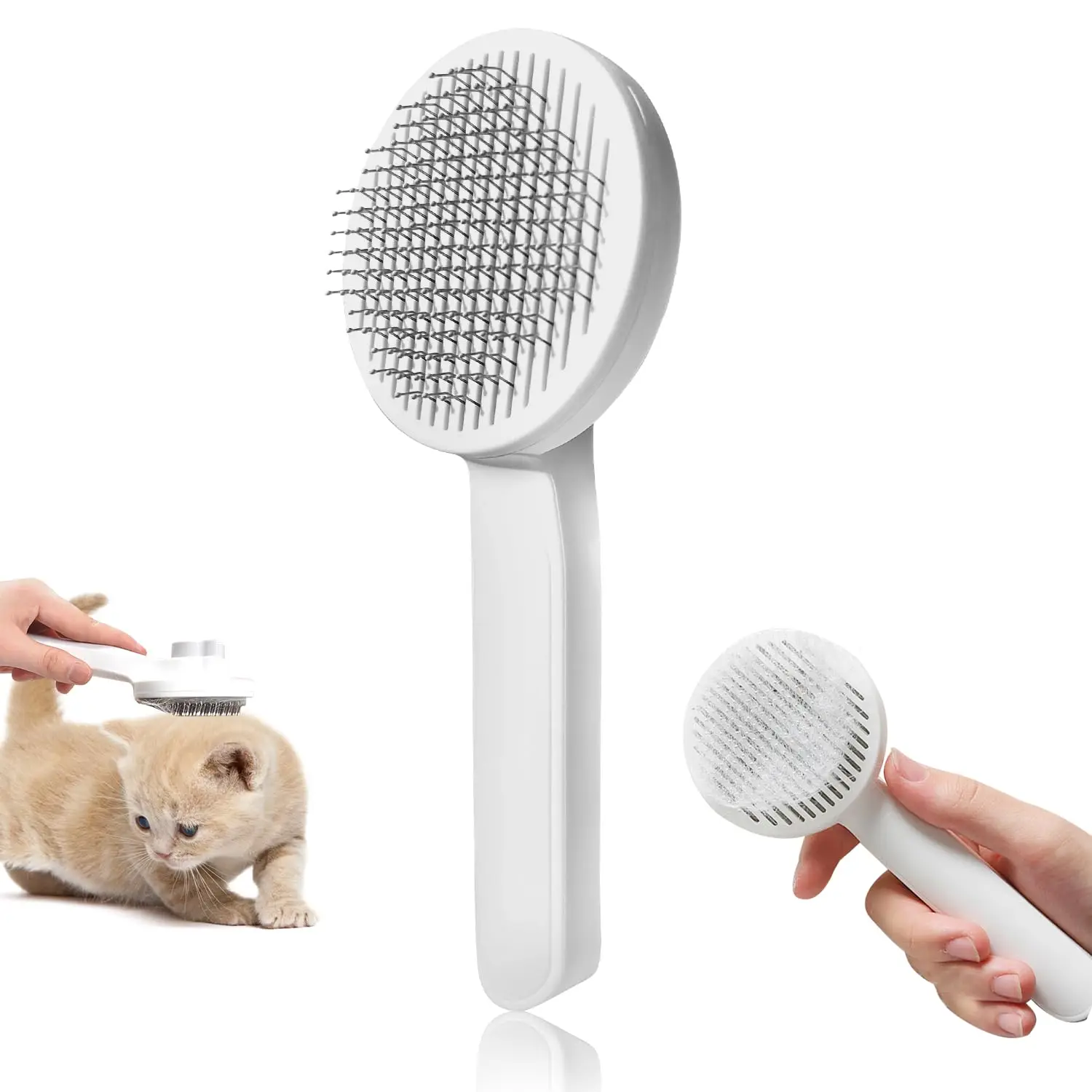 

Self Cleaning Pet Grooming Brushes, Hair Removal Combs, And Hair Removal Tools Suitable for Cats and Dogs