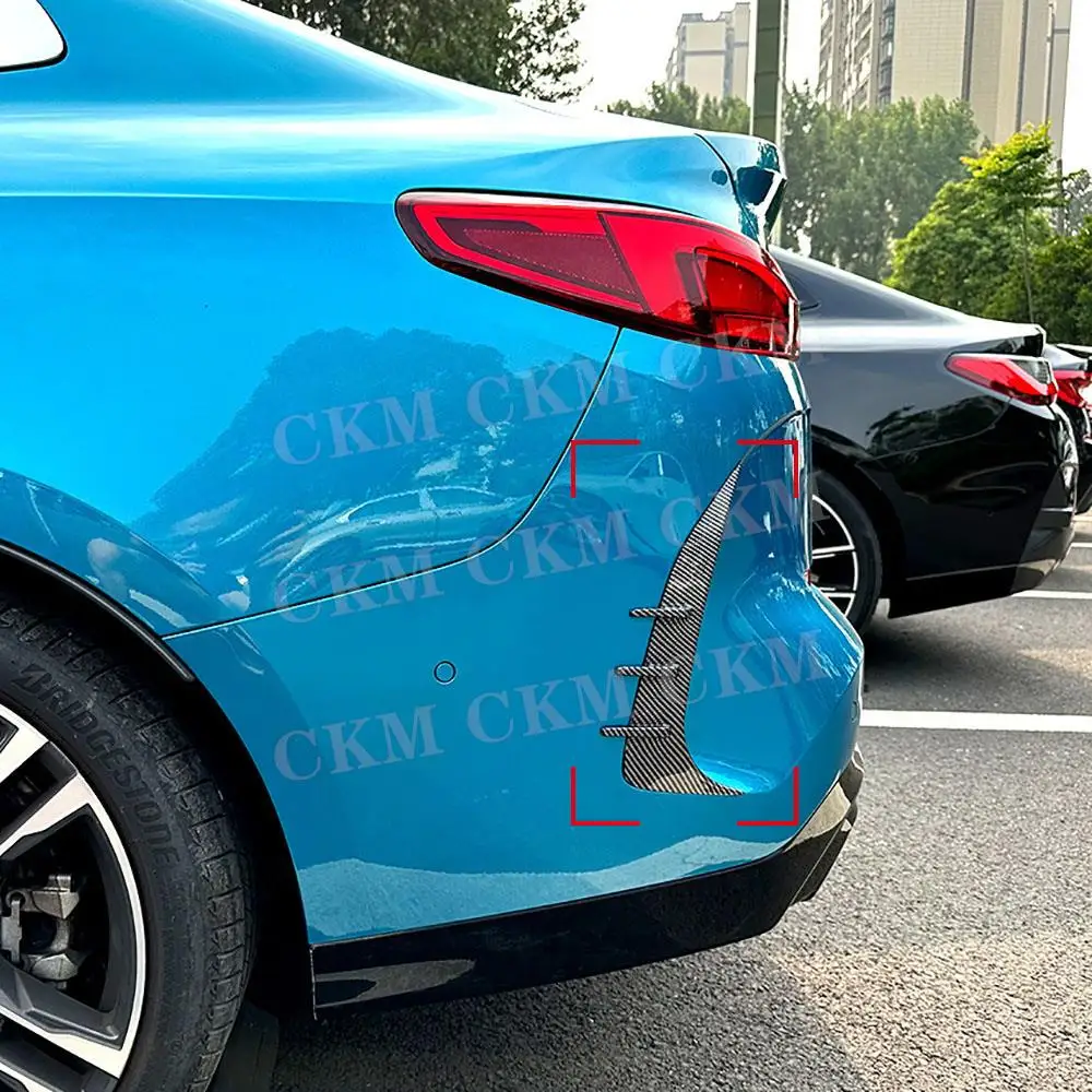 

Глянцевый черный задний бампер из АБС-пластика, плавники Canards, разветвители для BMW 2 серии F44 Gran Coupe 2020+, комплекты кузова для стайлинга автомобилей, аксессуары