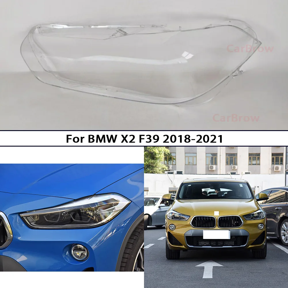 

Headight Shell Plexiglass Replace Original Lampshade For BMW X2 F39 2018 2019 2020 2021 Headlamp Cover Transparent Lamp Shade