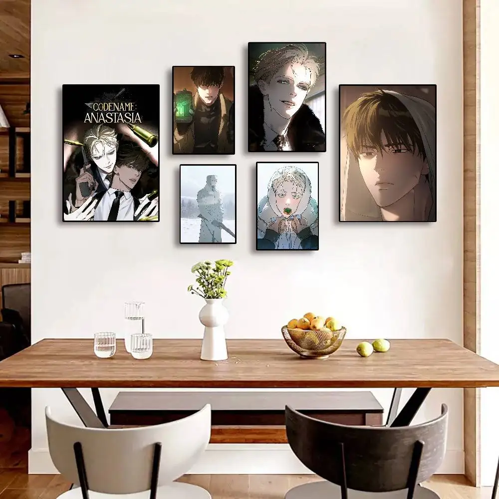 Anime Codename Anastasia Papierdruck für Zuhause, Wohnzimmer, Schlafzimmer, Eingang, Bar, Café, Kunstgemälde, Dekoration