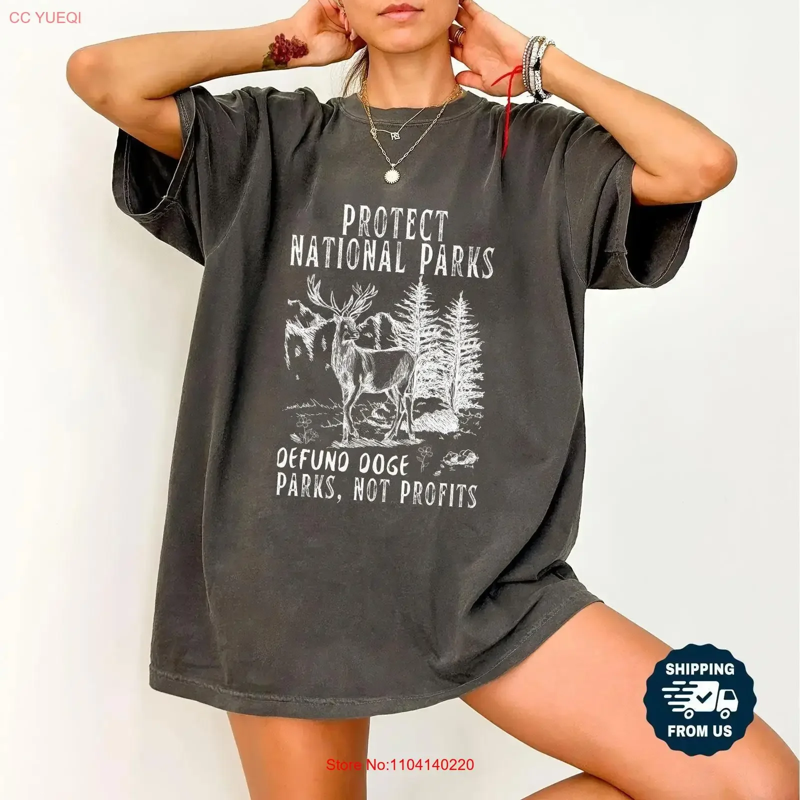 Protect Our National Parks T Shirt Comforts Colors Save Park Men Vintage vintage Washed Stretched Slightly Soft Unisex Casual
