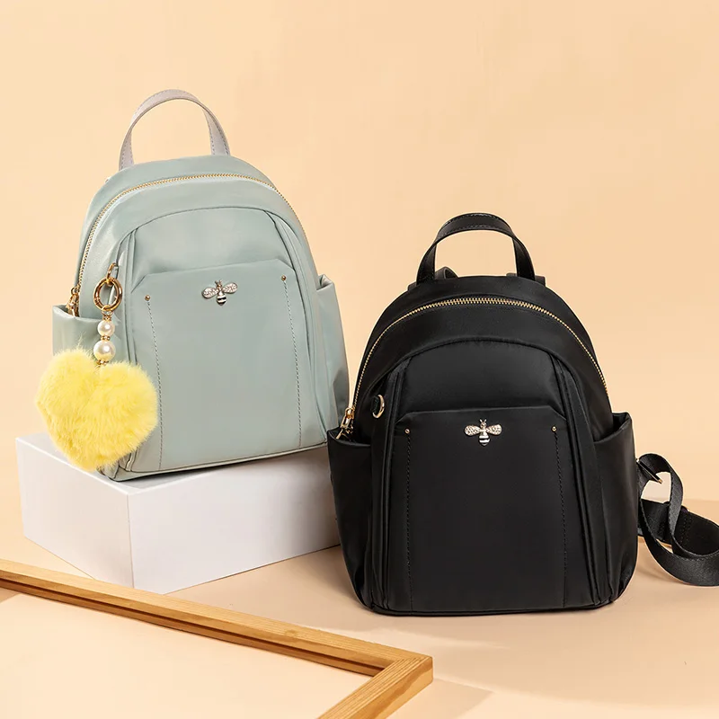 Backpacks Girl Small Backbag Cute Casual Style Mini Bags for Women Fashion Travel Bag Kawaii Bee Refreshing Outdoor Packbag Gift