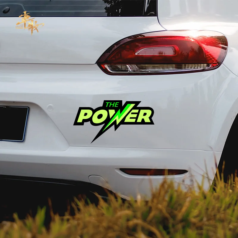1PC "The Power" Witty Car Stickers, Multiple Colors Design Decals, Distinctive Automotive Styling Items