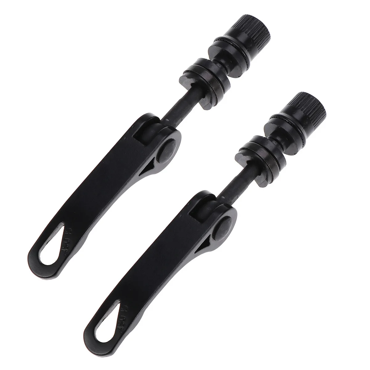 2Pcs Bike Quick Release Skewer Cnc Machined Nut Solid Heavy Duty Wear Resistant Mountain Road 35mm Black