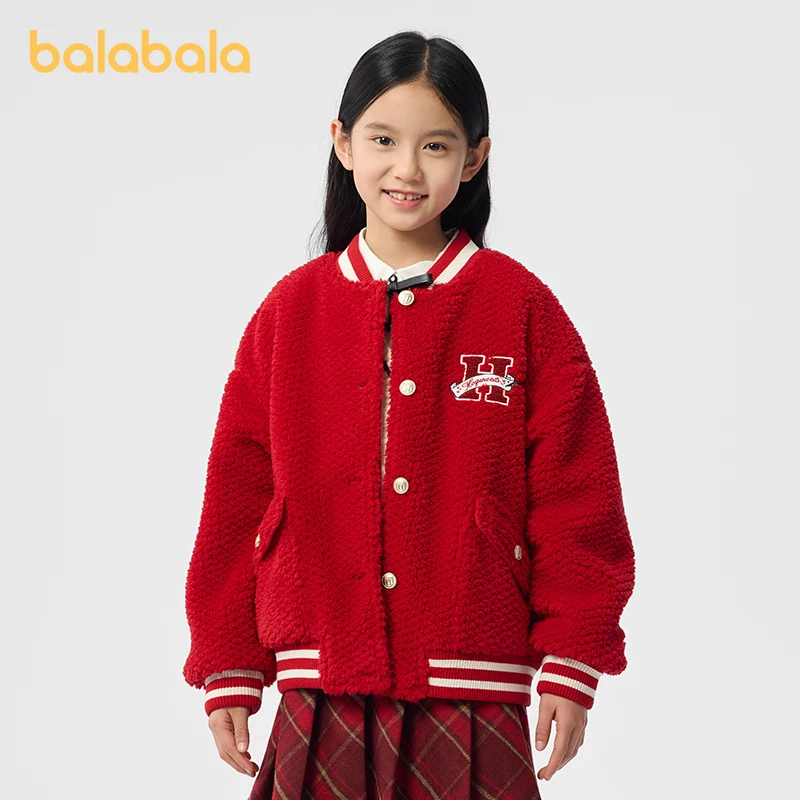 Balabala Harry Potter IP Children's Clothing Girls' Outerwear Kids' 2025 Spring Baseball Jackets