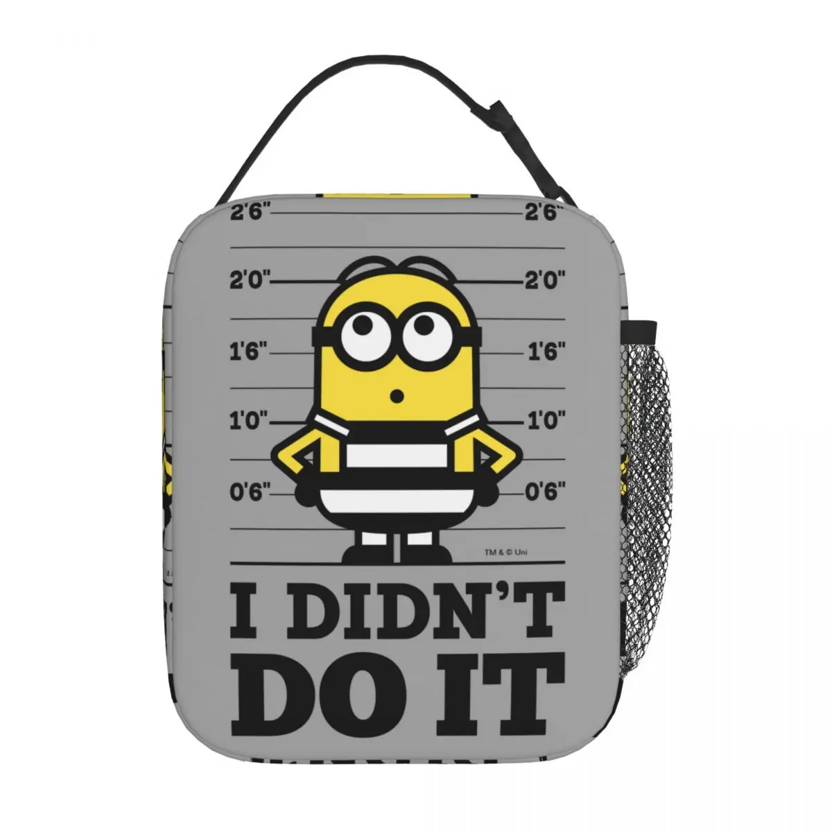 Minions Dave Insulated Lunch Bag Cooler Bag ReusableLunch Container I Didn\'t Do It High Capacity Tote Lunch Box Beach Travel