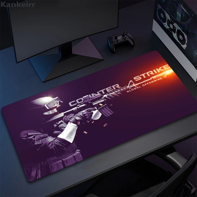 90x40 C-Counter Strike Gamer Mouse Pad Knife Non-slip Keyboard Mouse Mat CSGO Gamer Mousepad for Computer Keyboard Mouse Gaming