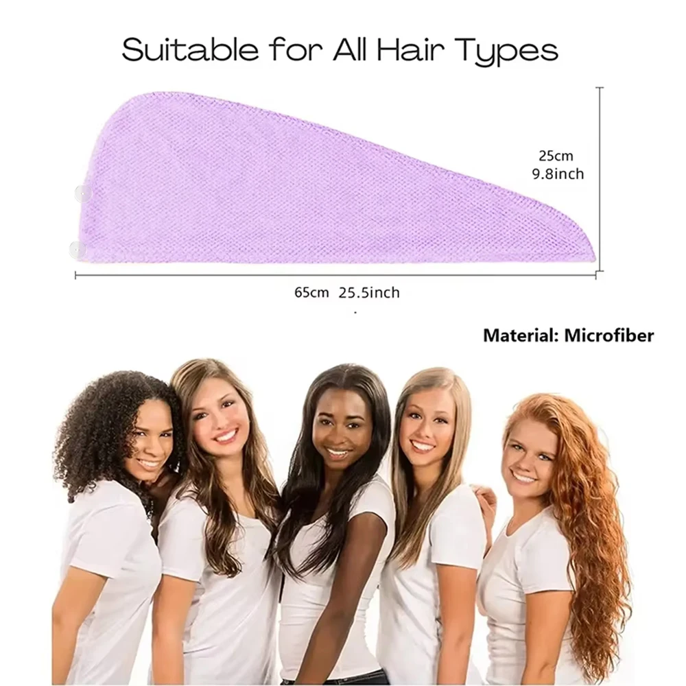 Soft Absorbent Hair Drying Cap, Pineapple Texture Hair Towel Wrap Lint-Free Reusable Microfiber Dry Hair Cap for Women