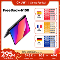 CHUWI FreeBook 360° Laptop Tablet 13.5 Inch FHD Touch Screen Windows 11 Intel N100 Quad Core 12GB LPDDR5 512G SSD WIFI6