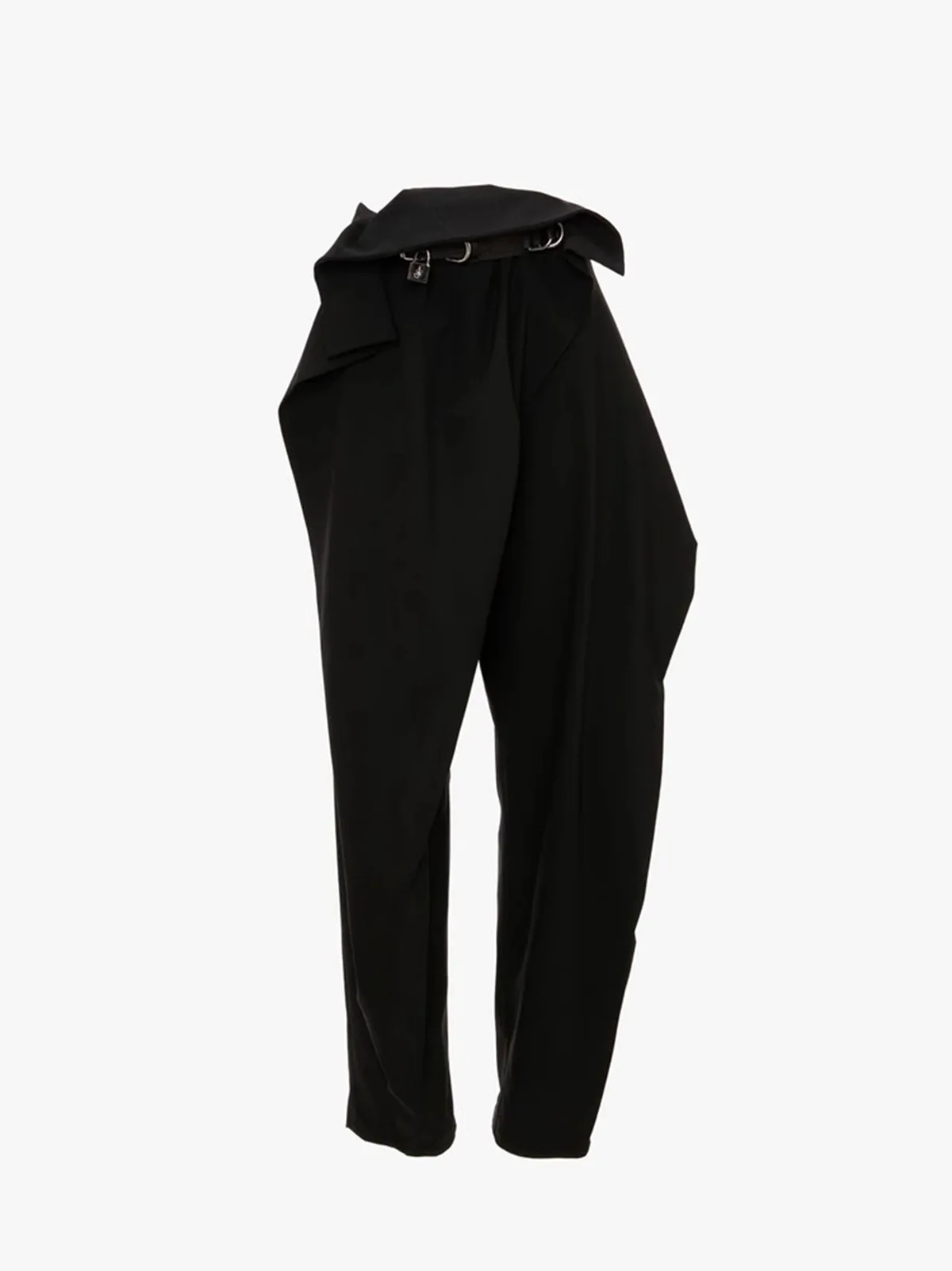 Harlan Lässiges Damen-Set, Frühling, Lotusblatt, Spitzensaum, kurzer Anzug mit Schnallenbund und Hose