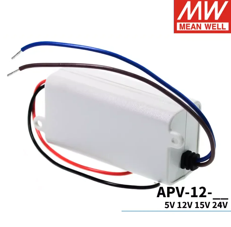 Meanwell LED Driver APV-12 Series meanwel 5v/12v/15v/24v LED Transformer IP42 LED Power Supply Constant voltage Adapter