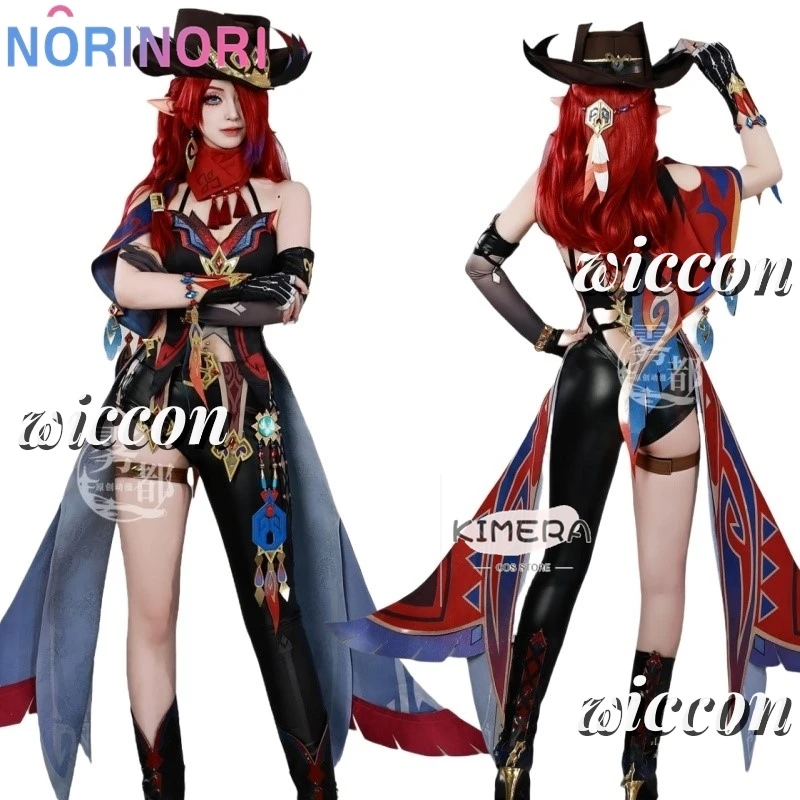 Chasca Cosplay Costume Genshin Impact Game Costume Wig Dress Full Set Uniform Props Tlalocan Halloween Christmas Fancy Party