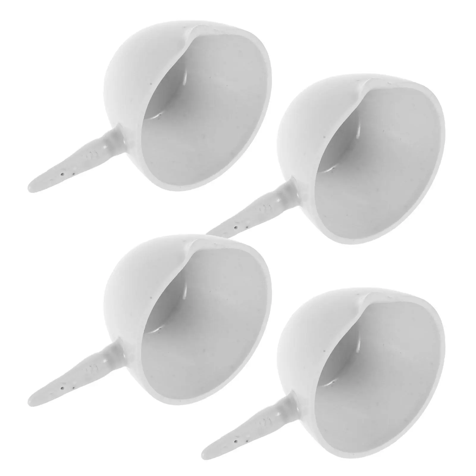 4Pcs Porcelain Evaporating Basin Flat Form 70Ml Handle Spout Dish Heating Chemical Solutions Scientific Experiments