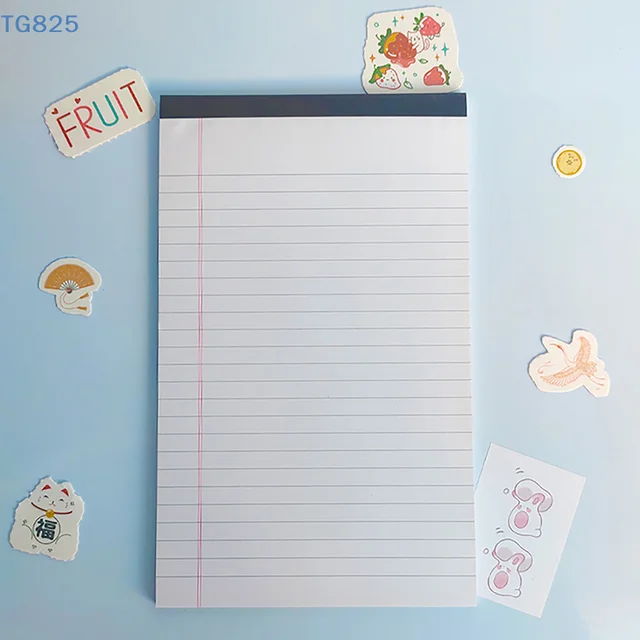 【SA】Tearable Legal Pad Office Supplies Ink-proof Tear-off Pages Writing Sheet Paper Notepad Simple Lined Paper Scribbling Book 5 【SA】Tearable Legal Pad Office Supplies Ink-proof Tear-off Pages Writing Sheet Paper Notepad Simple Lined Paper Scribbling Book 5