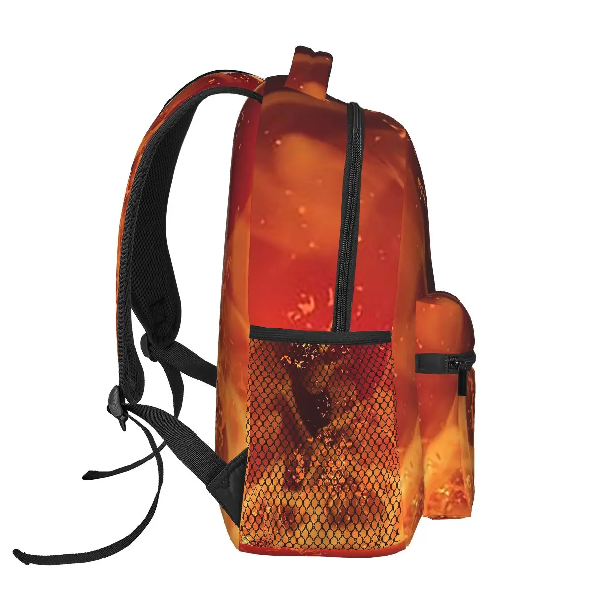 Fire Flames Burning Backpacks Boys Girls Bookbag Children School Bags Cartoon Kids Rucksack Shoulder Bag Large Capacity