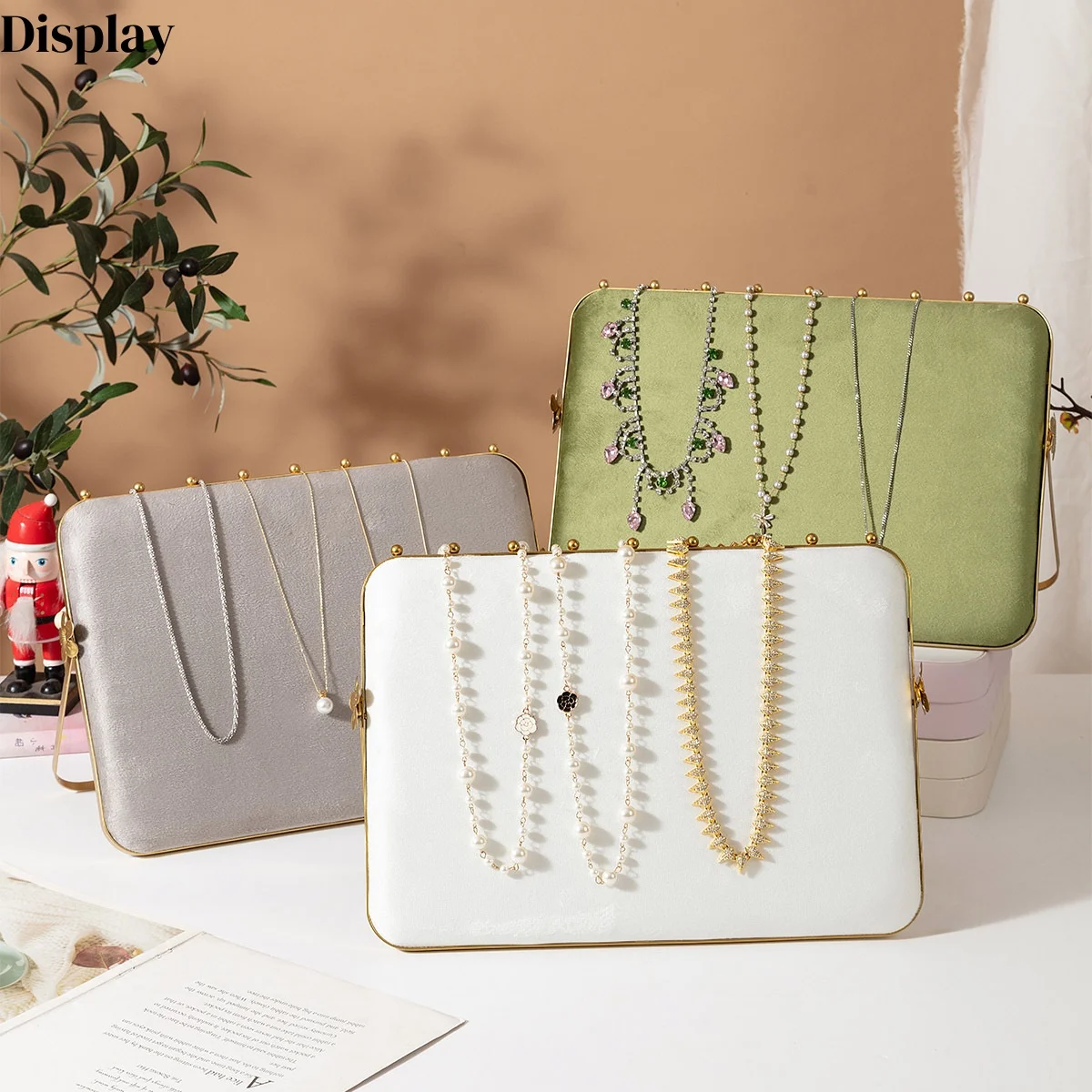 

Multi-Function Jewelry Display: Double-Sided Bracelet Stand, Necklace Rack & Picking Display for Storage and Viewing