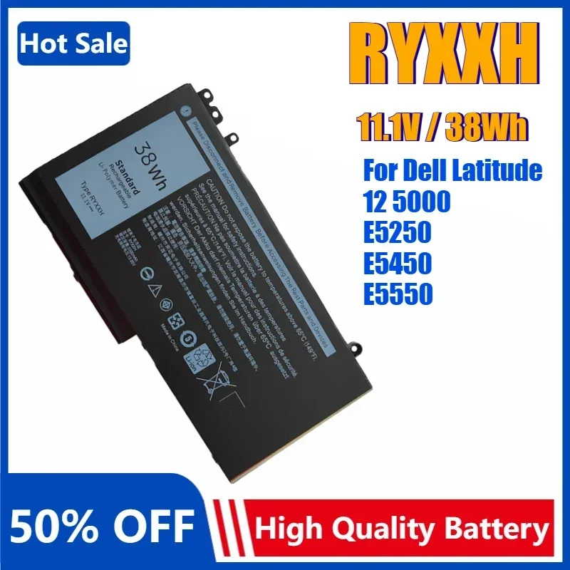 

RYXXH Laptop Battery for Dell Latitude 12 5000 11-3150 11-3160 11-3550 E5250 E5450 E5550 E5470 E5270 P25S 79VRK WYJC2 Bateria