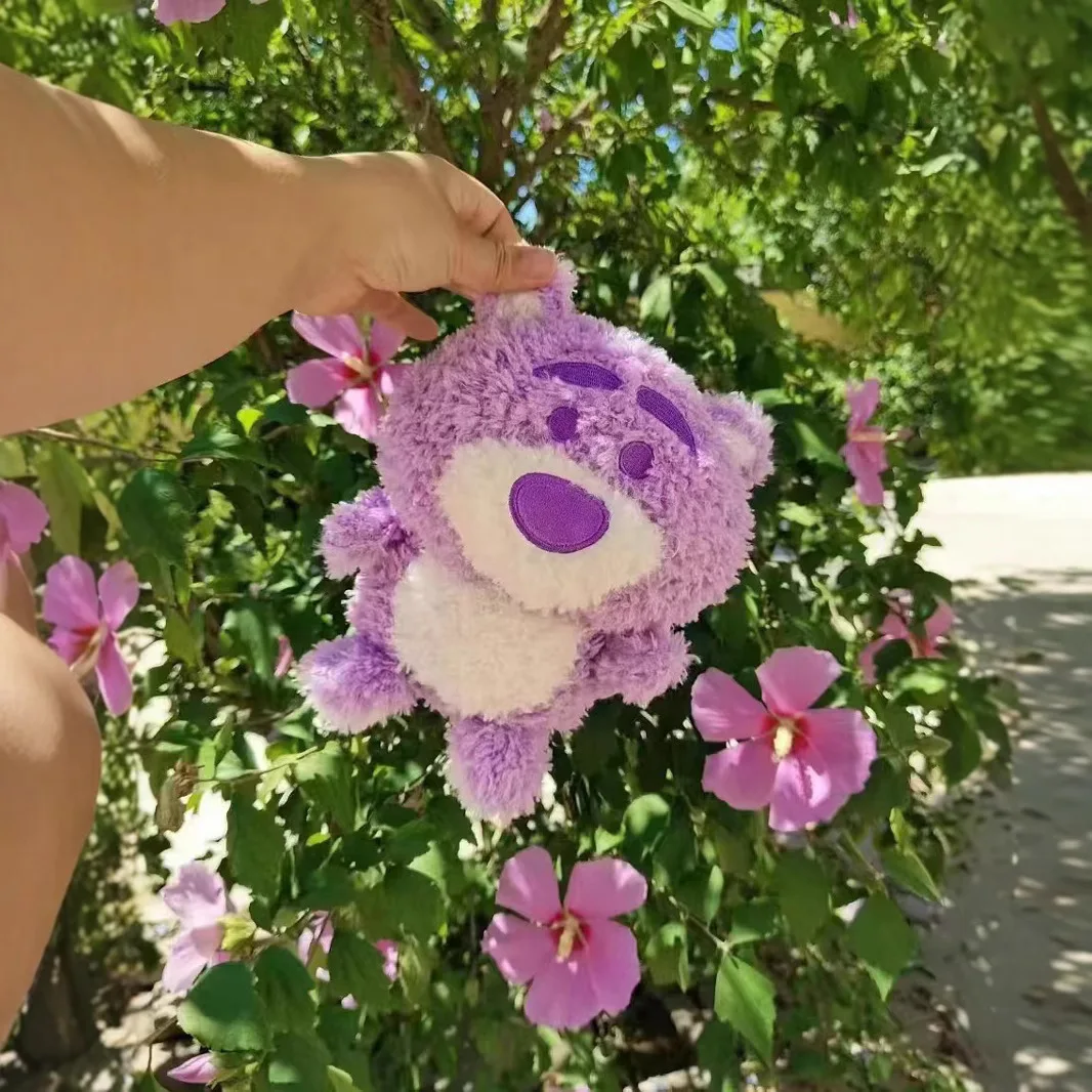 MINISO-Ours en peluche romantique pour enfants, violet, µ, beurre, jouets en peluche, anniversaire, cadeau de Noël, jour de Léon