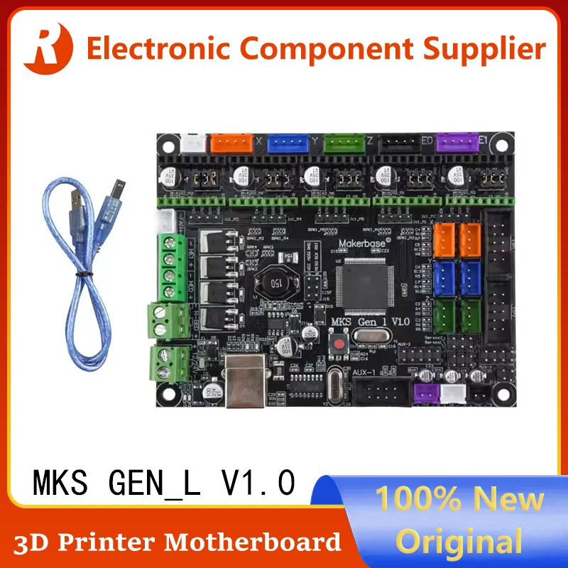 100% New MKS Gen_L V1.0 3D Printer Parts Control Board Compatible with Ramps1.4 Mega2560 Gen L Motherboard High-quality