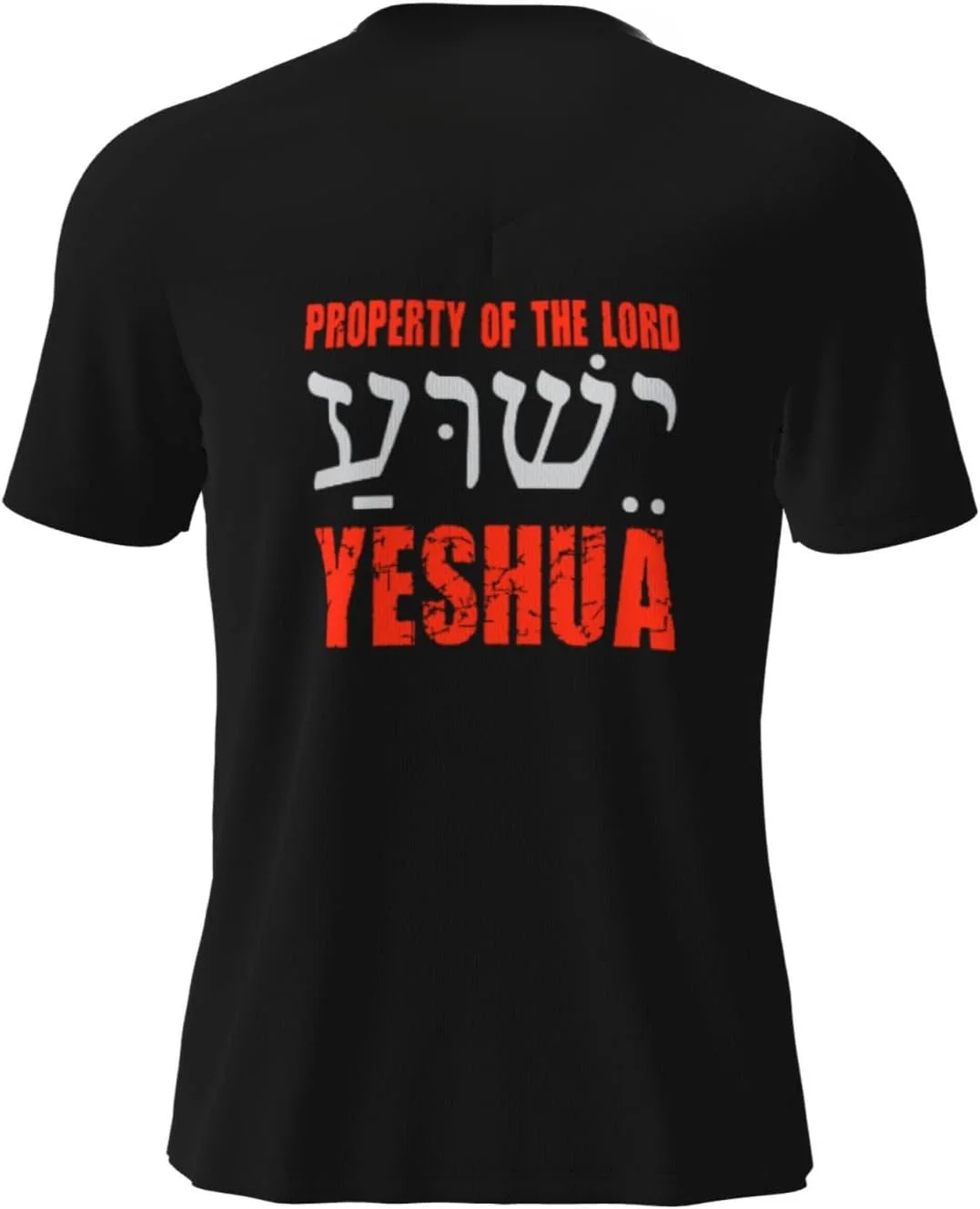 Funny Holy Name Jesus Yeshua Hebrew T-Shirts Vintage T-Shirt Custom Printed Short Sleeve Shirts Y2k Men Clothing Harajuku